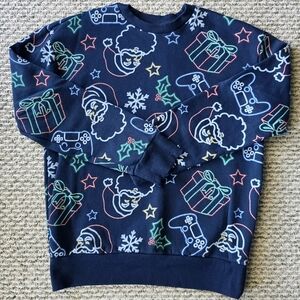 Boys Navy Christmas Sweatshirt